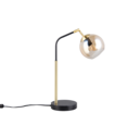 Trio Lighting Trio PAXTON table lamp | 1x E27 max 40W | black with gold | 45 cm
