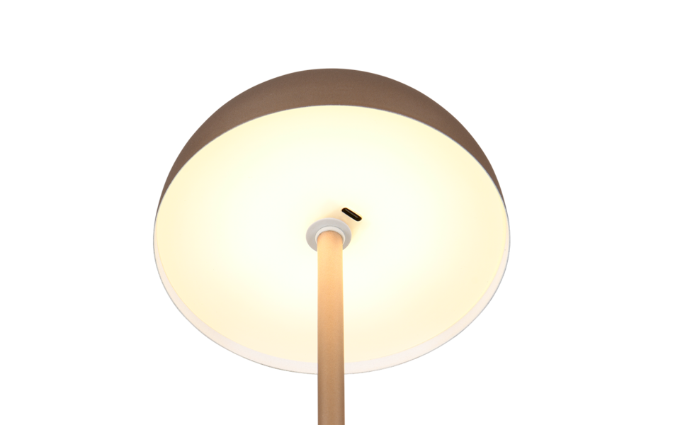 Trio Lighting Trio MUNOZ tafellamp | LED | koffie | Ø 13 cm | IP20 | 1x 1,3W | 120 lm | 3000K