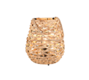 Trio Lighting Trio JEAN tafellamp | E27 Fitting | mat zwart met natuurlijke afwerking | Ø 29 cm | IP20 | excl. 1x E27 | max. 10W