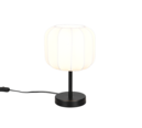 Trio Lighting Trio MADLEINE tafellamp | E27 Fitting | mat zwart met wit | Ø 20 cm | IP20 | excl. 1x E27 | max. 10W