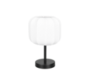 Trio Lighting Trio MADLEINE tafellamp | E27 Fitting | mat zwart met wit | Ø 20 cm | IP20 | excl. 1x E27 | max. 10W