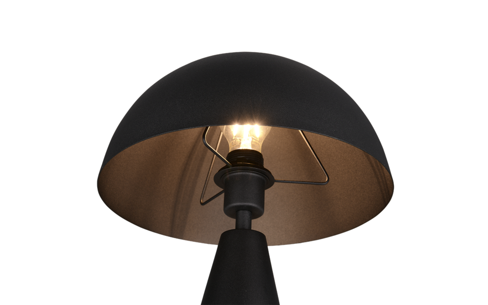 Trio Lighting Trio ALFIE table lamp | 1x E27 max 40W | black | Ø 30 cm | 44 cm