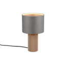 Trio Lighting Trio CANIO tafellamp | E14 Fitting | natuurlijke afwerking met grijs | Ø 16,5 cm | IP20 | excl. 1x E14 | max. 40W