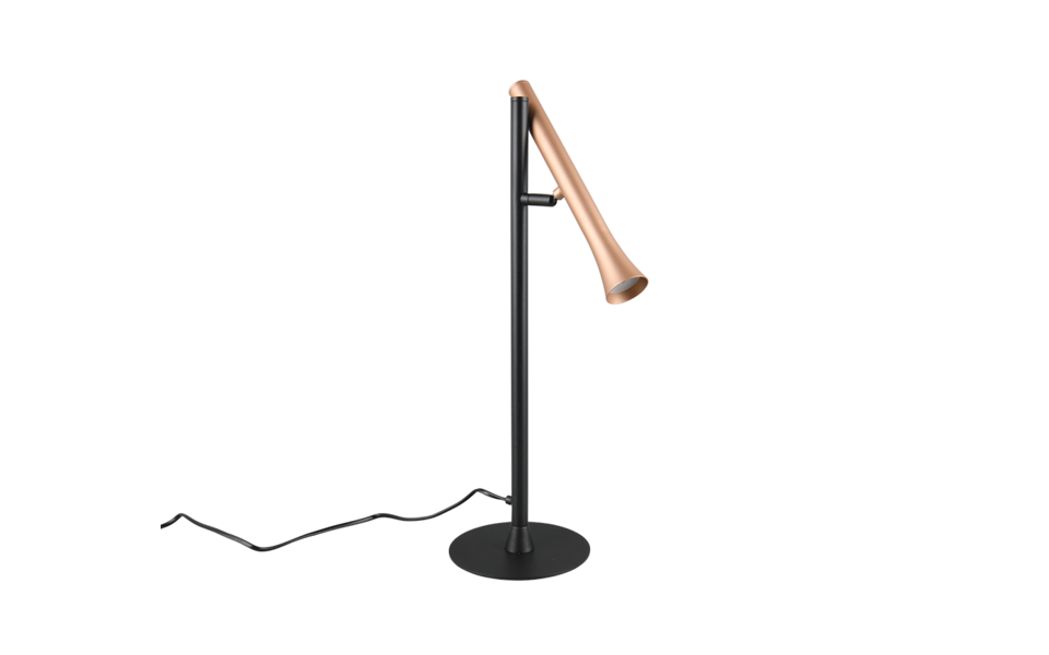 Trio Lighting Trio FIATO LED table lamp | 1x 3W 350 lm 4000K | mocha brown | Ø 16 cm | 50 cm