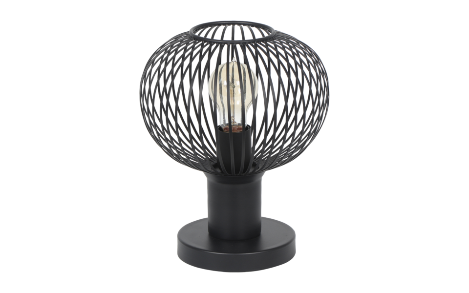 Trio Lighting Trio GILA tafellamp | E27 Fitting | mat zwart | Ø 23 cm | IP20 | excl. 1x E27 | max. 10W Trio Lighting Trio GILA tafellamp | E27 Fitting | mat zwart | Ø 23 cm | IP20 | excl. 1x E27 | max. 10W