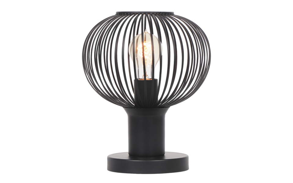 Trio Lighting Trio GILA tafellamp | E27 Fitting | mat zwart | Ø 23 cm | IP20 | excl. 1x E27 | max. 10W Trio Lighting Trio GILA tafellamp | E27 Fitting | mat zwart | Ø 23 cm | IP20 | excl. 1x E27 | max. 10W