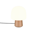 Trio Lighting Trio STEEN tafellamp | E14 Fitting | bruin met wit | Ø 20 cm | IP20 | excl. 1x E14 | max. 10W