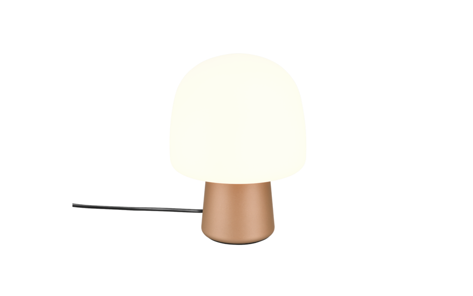 Trio Lighting Trio STEEN table lamp | 1x E14 max 40W | mocha brown | Ø 20 cm | 27 cm