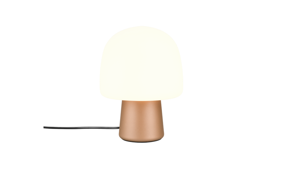 Trio Lighting Trio STEEN tafellamp | E14 Fitting | bruin met wit | Ø 20 cm | IP20 | excl. 1x E14 | max. 10W Trio Lighting Trio STEEN tafellamp | E14 Fitting | bruin met wit | Ø 20 cm | IP20 | excl. 1x E14 | max. 10W