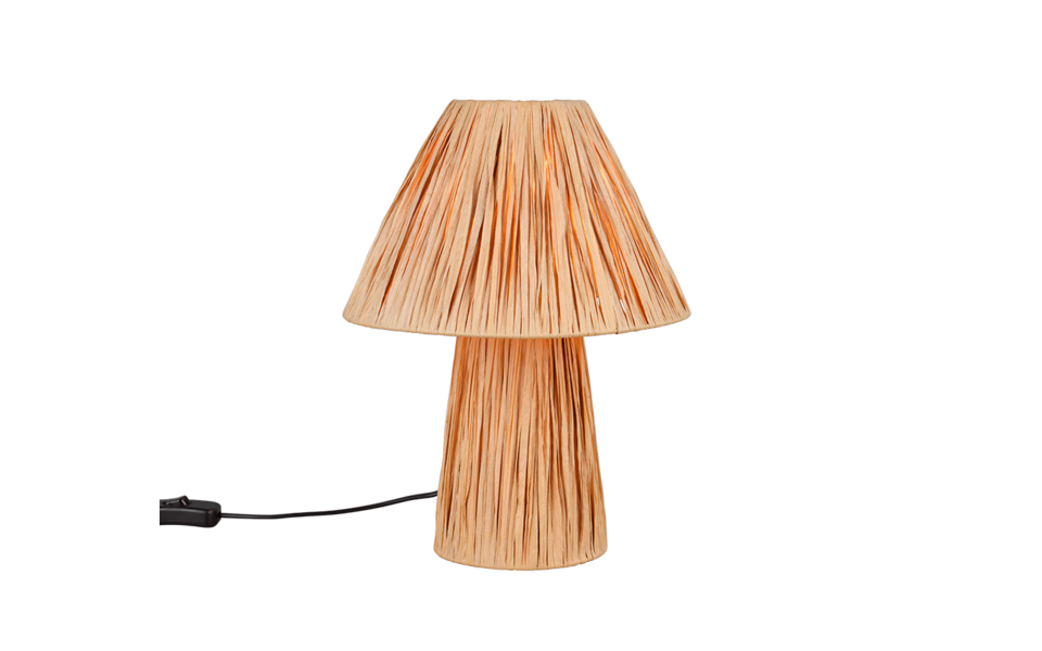 Trio Lighting Trio ANEA tafellamp | E14 Fitting | natuurlijke afwerking met bruin | Ø 24 cm | IP20 | excl. 2x E14 | max. 10W
