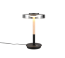 Trio Lighting Trio CELESTE tafellamp | LED | mat zwart met rookkleur | Ø 22 cm | IP20 | 1x 10W | 1050 lm | 3000K | dimbaar