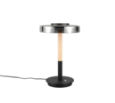 Trio Lighting Trio CELESTE tafellamp | LED | mat zwart met rookkleur | Ø 22 cm | IP20 | 1x 10W | 1050 lm | 3000K | dimbaar