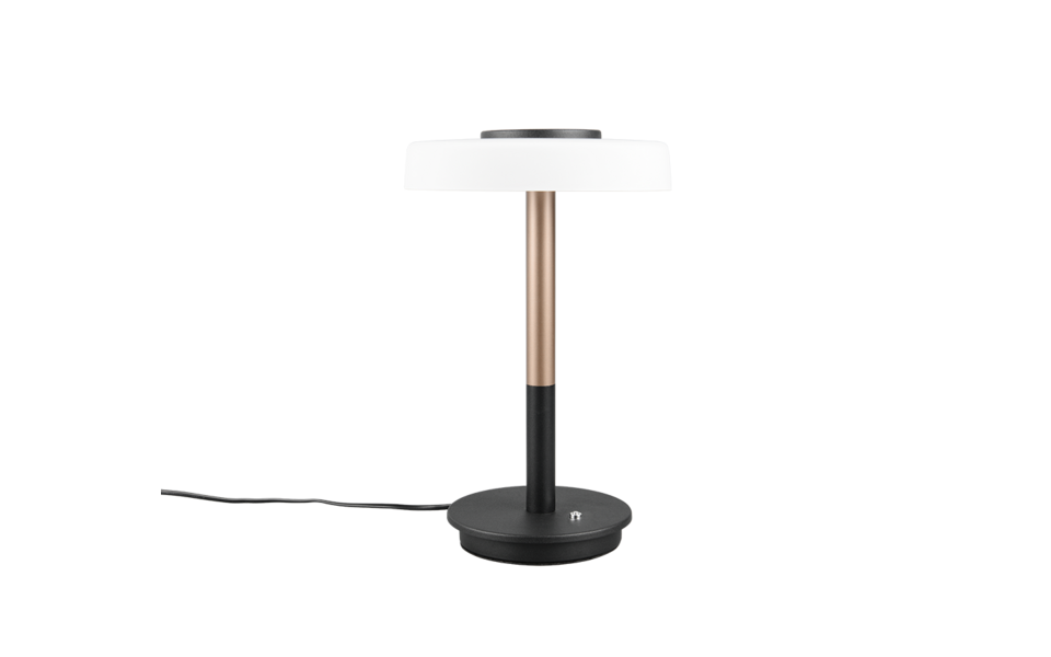 Trio Lighting Trio CELESTE tafellamp | LED | koffie met wit | Ø 22 cm | IP20 | 1x 10W | 1050 lm | 3000K | dimbaar