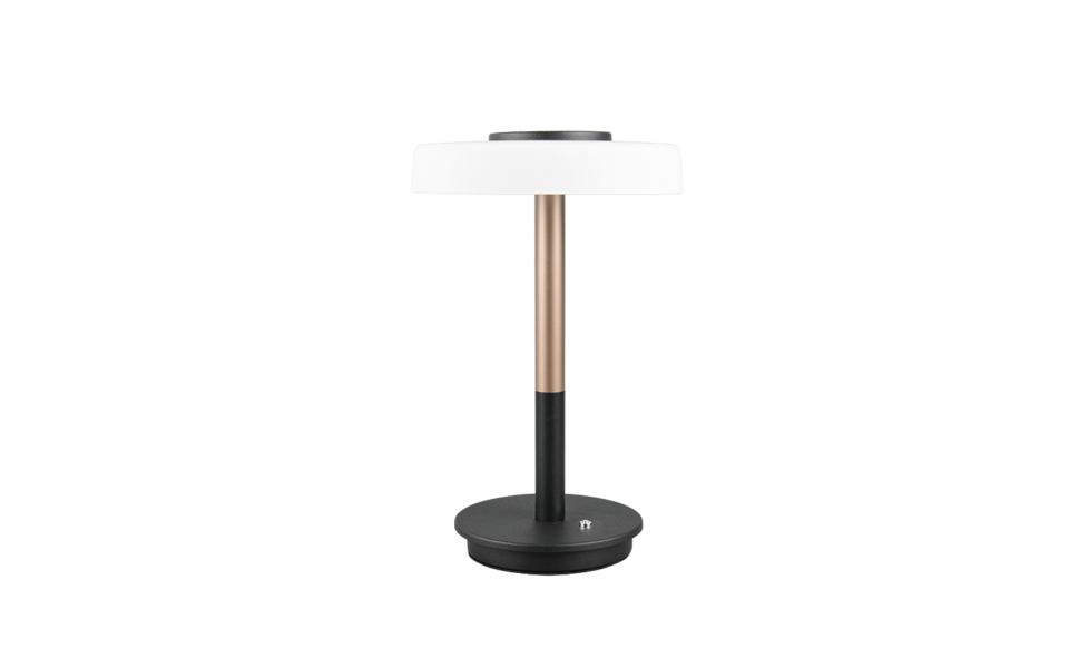 Trio Lighting Trio CELESTE tafellamp | LED | koffie met wit | Ø 22 cm | IP20 | 1x 10W | 1050 lm | 3000K | dimbaar