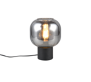 Trio Lighting Trio DIVA tafellamp | E27 Fitting | mat zwart met verchroomd | Ø 20 cm | IP20 | excl. 1x E27 | max. 40W