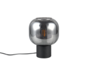 Trio Lighting Trio DIVA tafellamp | E27 Fitting | mat zwart met verchroomd | Ø 20 cm | IP20 | excl. 1x E27 | max. 40W