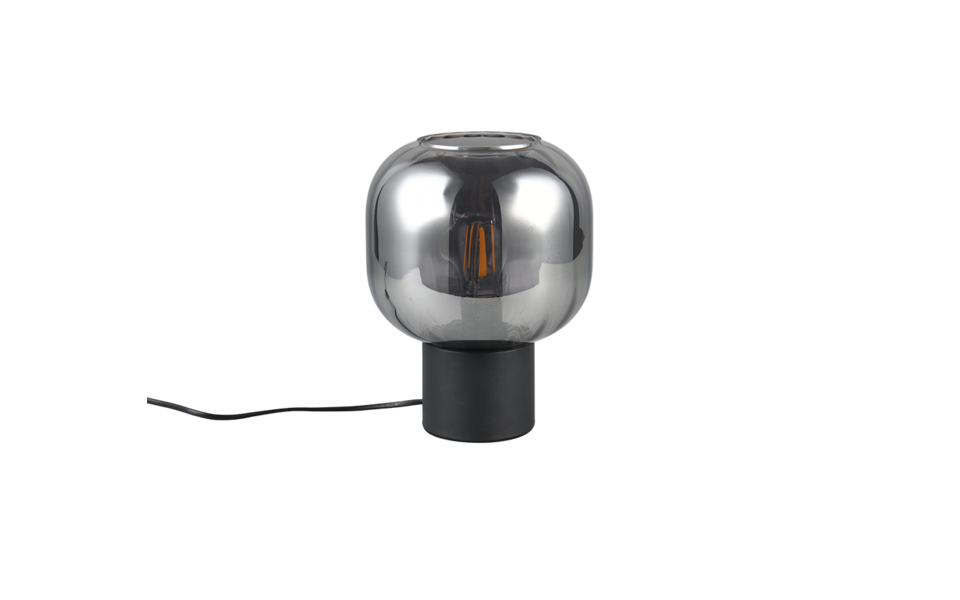 Trio Lighting Trio DIVA table lamp | 1x E27 max 40W | black | Ø 20 cm | 26 cm