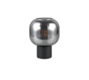 Trio Lighting Trio DIVA tafellamp | E27 Fitting | mat zwart met verchroomd | Ø 20 cm | IP20 | excl. 1x E27 | max. 40W