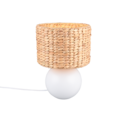 Trio Lighting Trio VINA tafellamp | E27 Fitting | wit met bruin | Ø 28 cm | IP20 | excl. 1x E27 | max. 40W