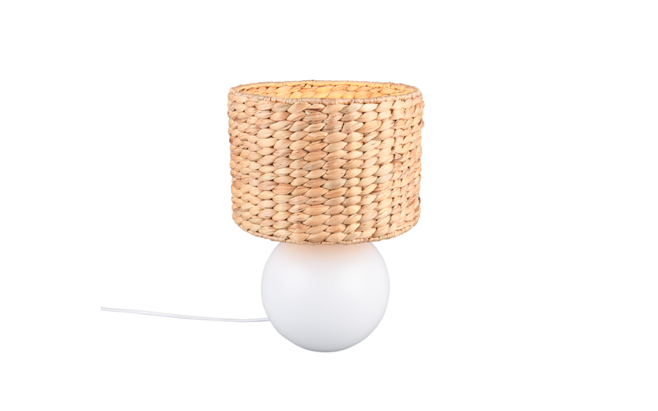 Trio Lighting Trio VINA tafellamp | E27 Fitting | wit met bruin | Ø 28 cm | IP20 | excl. 1x E27 | max. 40W Trio Lighting Trio VINA tafellamp | E27 Fitting | wit met bruin | Ø 28 cm | IP20 | excl. 1x E27 | max. 40W
