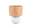 Trio Lighting Trio VINA tafellamp | E27 Fitting | wit met bruin | Ø 28 cm | IP20 | excl. 1x E27 | max. 40W