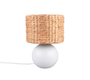 Trio Lighting Trio VINA tafellamp | E27 Fitting | wit met bruin | Ø 28 cm | IP20 | excl. 1x E27 | max. 40W