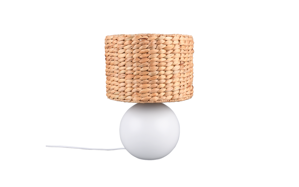 Trio Lighting Trio VINA tafellamp | E27 Fitting | wit met bruin | Ø 28 cm | IP20 | excl. 1x E27 | max. 40W Trio Lighting Trio VINA tafellamp | E27 Fitting | wit met bruin | Ø 28 cm | IP20 | excl. 1x E27 | max. 40W