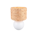 Trio Lighting Trio VINA tafellamp | E27 Fitting | wit met bruin | Ø 28 cm | IP20 | excl. 1x E27 | max. 40W