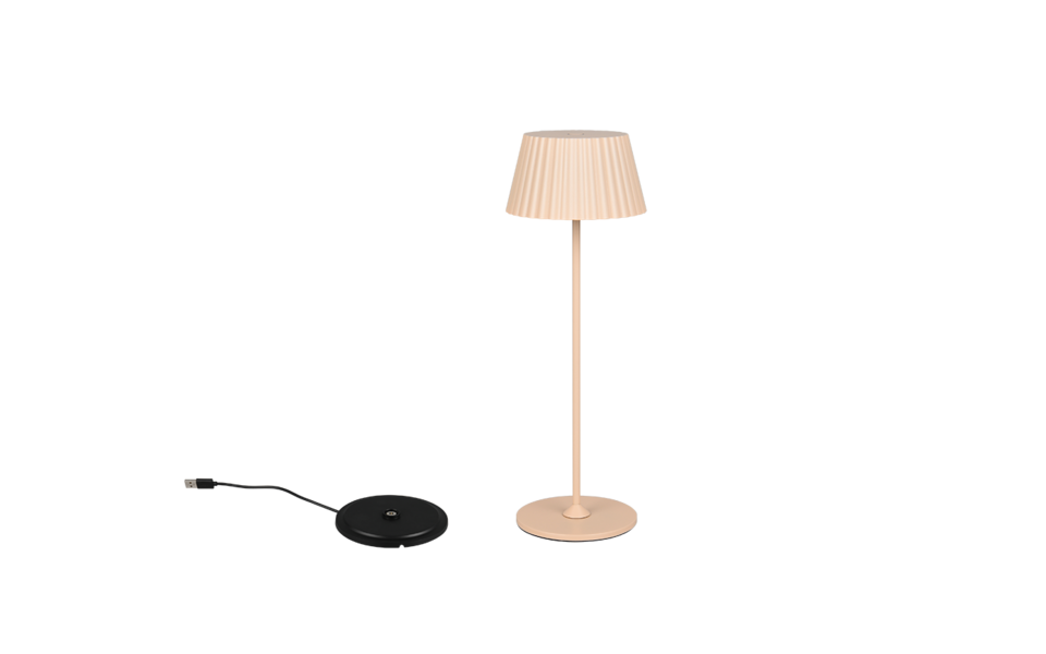 Trio Lighting Trio SUAREZ tafellamp | LED | zand | Ø 13,5 cm | IP44 | 1x 1,5W | 200 lm | 3000K | dimbaar Trio Lighting Trio SUAREZ tafellamp | LED | zand | Ø 13,5 cm | IP44 | 1x 1,5W | 200 lm | 3000K | dimbaar