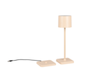 Trio Lighting Trio FERNANDEZ tafellamp | LED | zand | 12,5 x 12,5 cm | IP54 | 1x 1,5W | 130 lm | 2700+4000+6000K | dimbaar