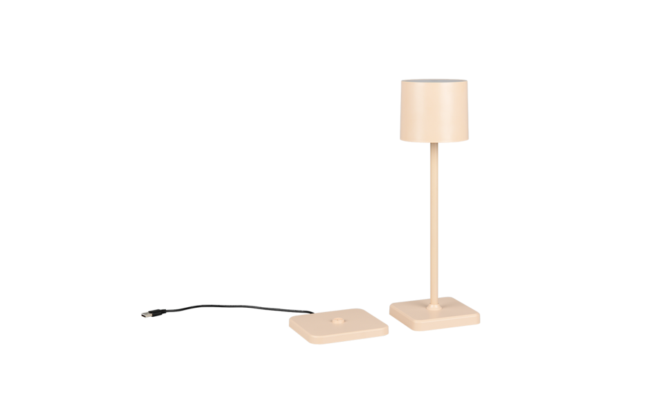 Trio Lighting Trio FERNANDEZ tafellamp | LED | zand | 12,5 x 12,5 cm | IP54 | 1x 1,5W | 130 lm | 2700+4000+6000K | dimbaar Trio Lighting Trio FERNANDEZ tafellamp | LED | zand | 12,5 x 12,5 cm | IP54 | 1x 1,5W | 130 lm | 2700+4000+6000K | dimbaar