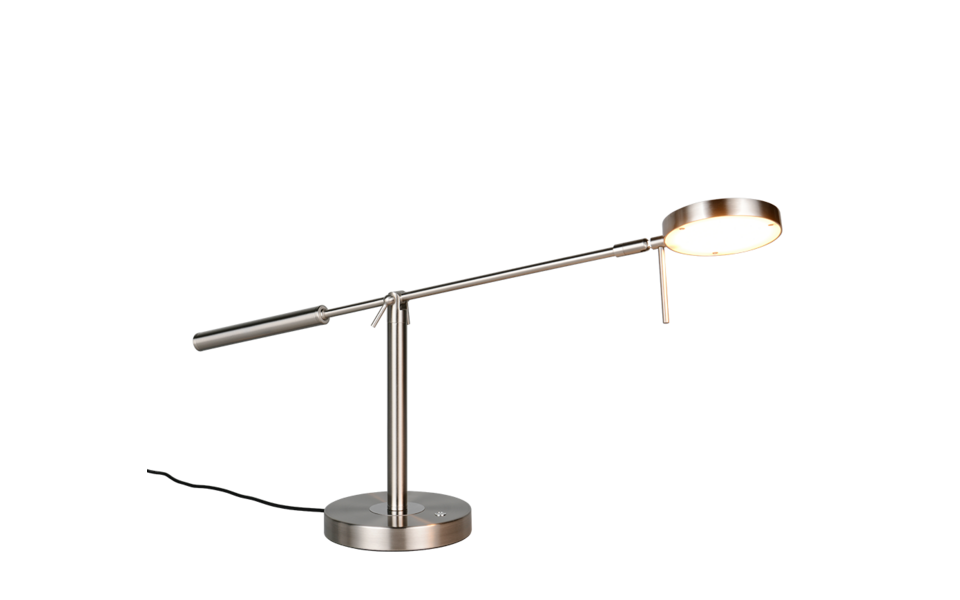 Trio Lighting Trio MONZA tafellamp | LED | nikkel mat | Ø 16 cm | IP20 | 1x 12W | 1400 lm | 2300+3000+4000K | dimbaar