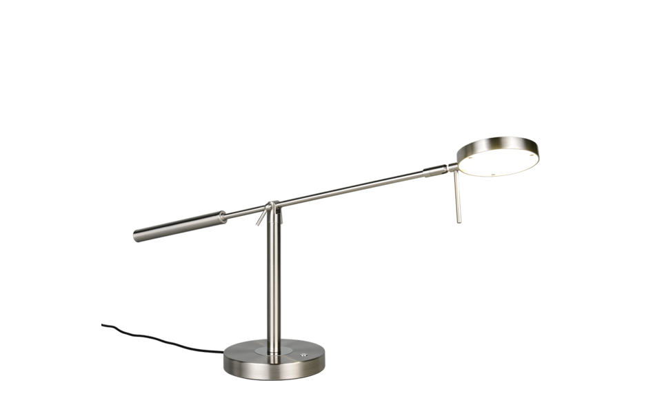 Trio Lighting Trio MONZA tafellamp | LED | nikkel mat | Ø 16 cm | IP20 | 1x 12W | 1400 lm | 2300+3000+4000K | dimbaar