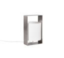 Trio Lighting Trio PAIL tafellamp | E27 Fitting | nikkel mat met wit | 16 x 15 cm | IP20 | excl. 1x E27 | max. 10W