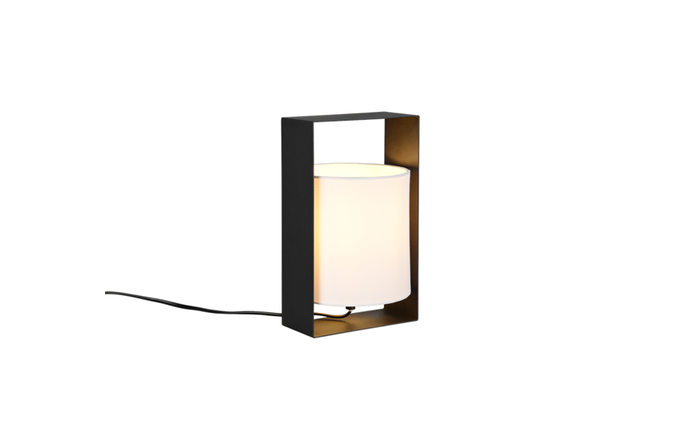 Trio Lighting Trio PAIL table lamp | 1x E27 max 40W | black | Ø 16 cm | 27 cm