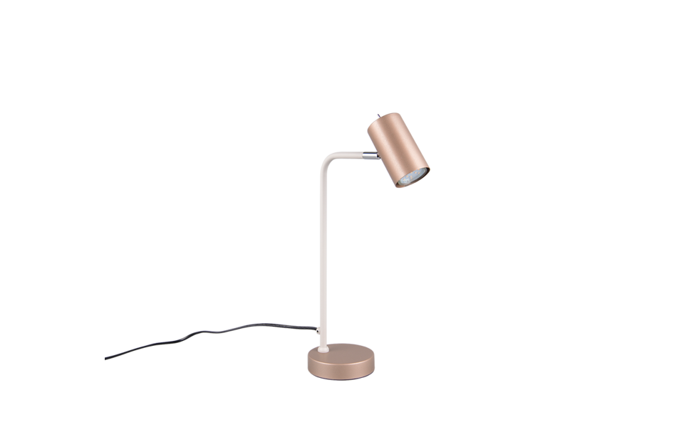 Trio Lighting Trio MARLEY table lamp | 1x GU10 | mocha brown | 45 cm