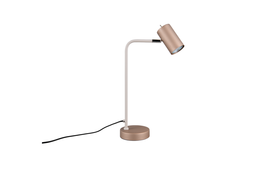 Trio Lighting Trio MARLEY tafellamp | GU10 Fitting | koffie | 25 x 45 cm | IP20 | excl. 1x GU10 | max. 5W