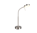Trio Lighting Trio MORENO tafellamp | LED | nikkel mat | 14 x 45 cm | IP20 | 1x 3W | 300 lm | 2700+4000+6000K | dimbaar