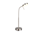 Trio Lighting Trio MORENO tafellamp | LED | nikkel mat | 14 x 45 cm | IP20 | 1x 3W | 300 lm | 2700+4000+6000K | dimbaar