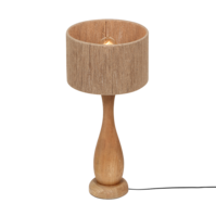 Trio TOBA tafellamp | natuurlijke afwerking | IP20 | E27 Fitting