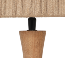 Trio Lighting Trio TOBA tafellamp | E27 Fitting | natuurlijke afwerking | Ø 24,5 cm | IP20 | excl. 1x E27 | max. 10W