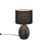 Trio MELVA table lamp | E14 | black | Ø 18 cm