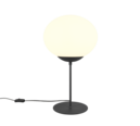 Trio Lighting Trio FOMENTO tafellamp | E27 Fitting | mat zwart met wit | Ø 30 cm | IP20 | excl. 1x E27 | max. 15W