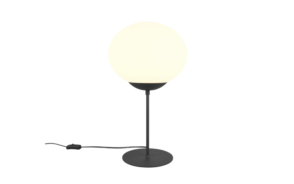 Trio Lighting Trio FOMENTO table lamp | 1x E27 max 40W | black | Ø 30 cm | 52 cm