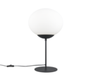 Trio Lighting Trio FOMENTO tafellamp | E27 Fitting | mat zwart met wit | Ø 30 cm | IP20 | excl. 1x E27 | max. 15W