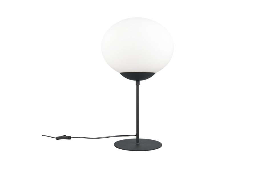 Trio Lighting Trio FOMENTO table lamp | 1x E27 max 40W | black | Ø 30 cm | 52 cm
