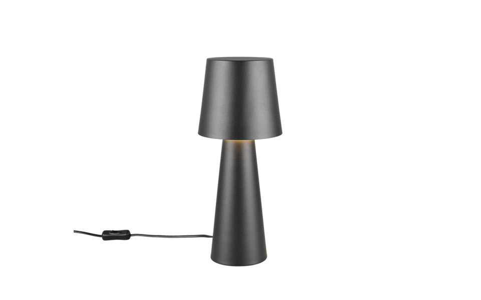 Trio Lighting Trio NUBIAN table lamp | 1x E27 max 40W | black | Ø 16 cm | 40 cm