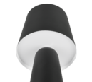 Trio Lighting Trio NUBIAN tafellamp | E27 Fitting | mat zwart met zwart | Ø 16 cm | IP20 | excl. 1x E27 | max. 10W