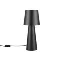 Trio Lighting Trio NUBIAN tafellamp | E27 Fitting | mat zwart met zwart | Ø 16 cm | IP20 | excl. 1x E27 | max. 10W