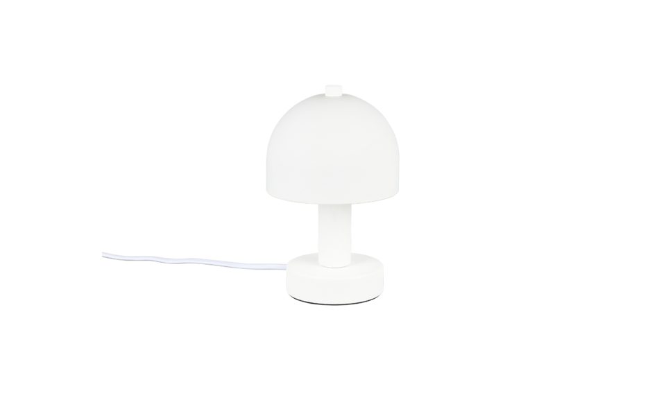 Trio Lighting Trio GLENN tafellamp | E14 Fitting | wit mat met wit | Ø 12 cm | IP20 | excl. 1x E14 | max. 10W